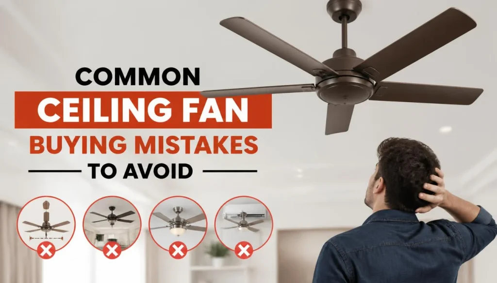 Common Ceiling Fan Buying Mistakes to Avoid