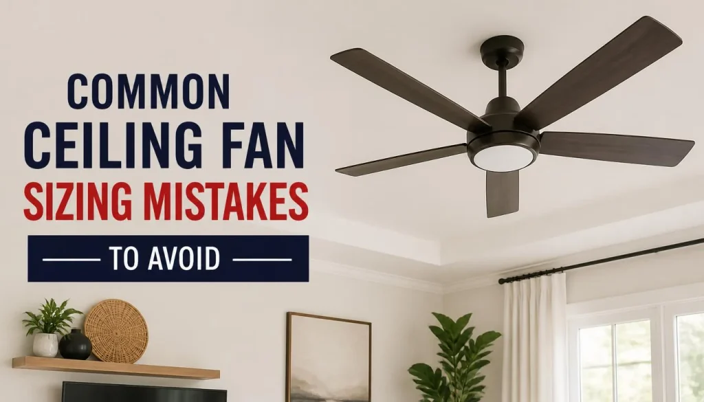 Common Ceiling Fan Sizing Mistakes to Avoid