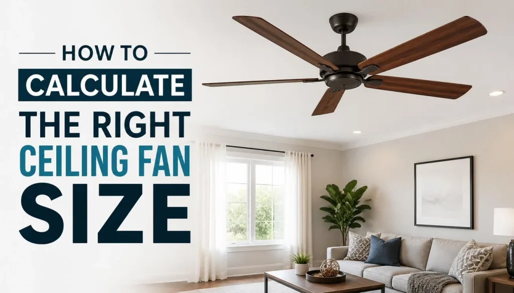 How to Calculate the Right Ceiling Fan Size