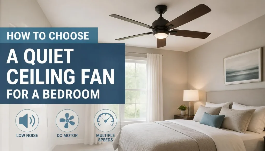 How to Choose a Quiet Ceiling Fan for a Bedroom