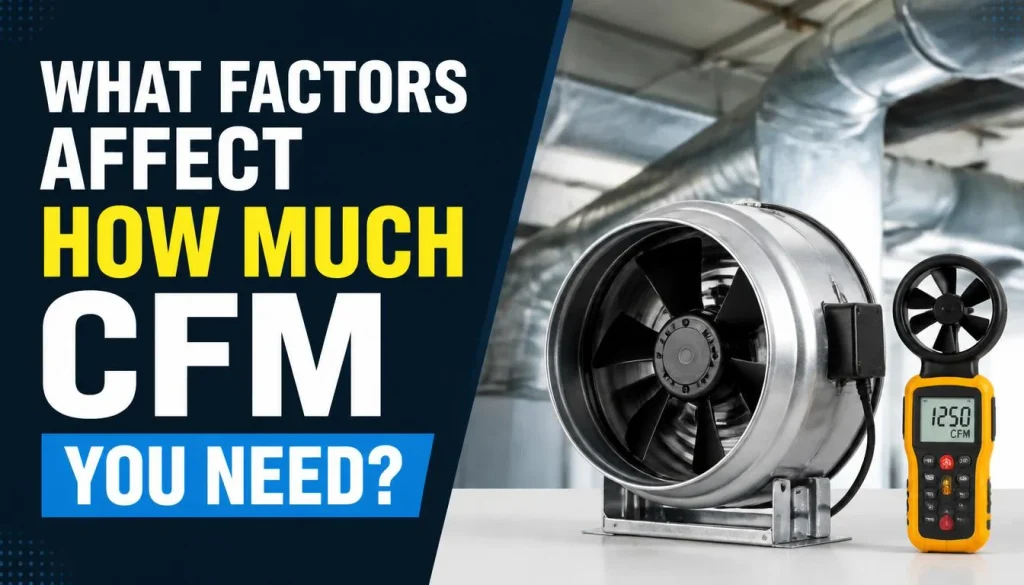 What Factors Affect How Much CFM You Need?
